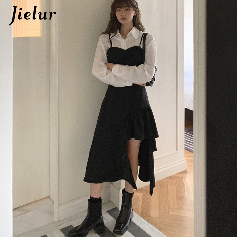 Jielur Модное сексуальное женское платье черные платья на бретелях-спагетти женское асимметривечерние вечернее платье без рукавов весна-осень 2021
Jielur Модное сексуальное женское платье черные платья на бретелях-спагетти женское асимметривечерние вечернее платье без рукавов весна-осень 2021