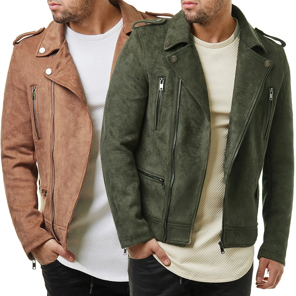Causal Handsome Men Jacket Leather Short Motorcycle Clothing Zipper Business Party Coat Daily Wear
Causal Handsome Men Jacket Leather Short Motorcycle Clothing Zipper Business Party Coat Daily Wear