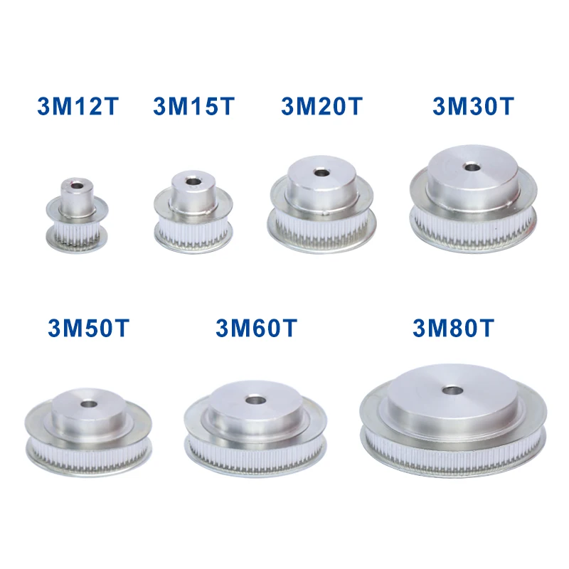 Timing Pulley 3M-15T/16T/17T/18T Aluminum Material Belt Pulley Process Hole 5 mm Slot Width 11mm For Width 10 mm 3M-Timing Belt
Timing Pulley 3M-15T/16T/17T/18T Aluminum Material Belt Pulley Process Hole 5 mm Slot Width 11mm For Width 10 mm 3M-Timing Belt