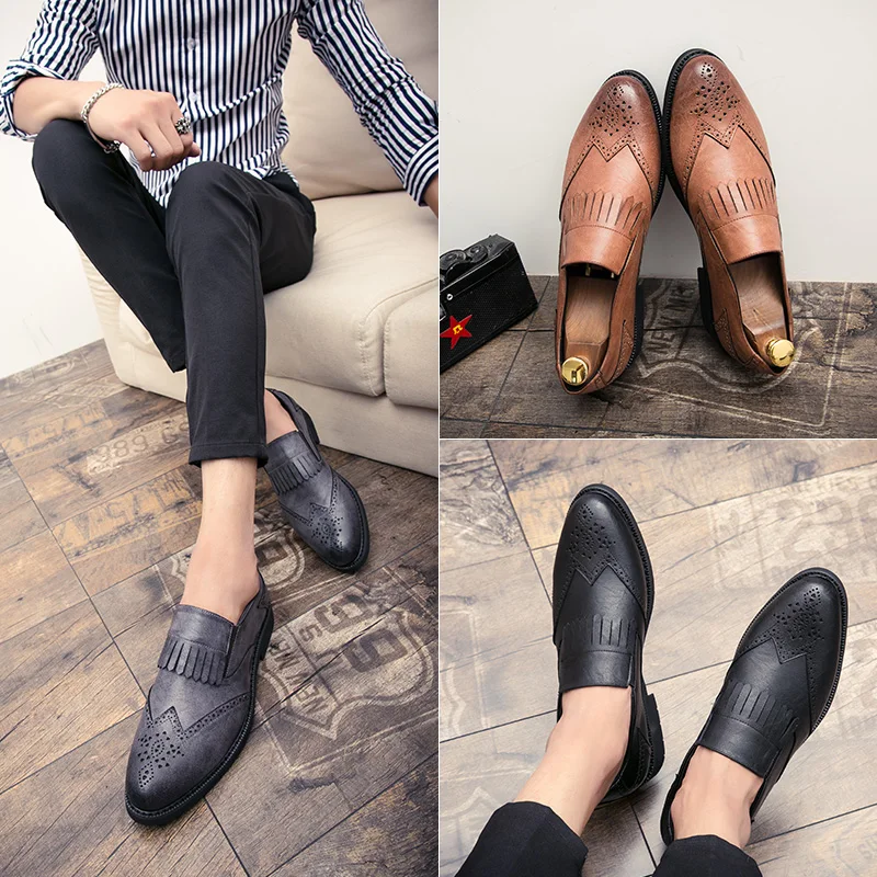 Loafers Men Shoes Genuine Leather Loafers Breathable Casual Mens Shoes Driving Moccasins tassel weddign party shoes big size 46
Loafers Men Shoes Genuine Leather Loafers Breathable Casual Mens Shoes Driving Moccasins tassel weddign party shoes big size 46
