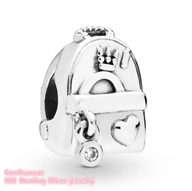 Spring 100% 925 Sterling Silver Adventure Bag, Clear CZ beads Fits Original Pandora bracelets Jewelry Making
Spring 100% 925 Sterling Silver Adventure Bag, Clear CZ beads Fits Original Pandora bracelets Jewelry Making