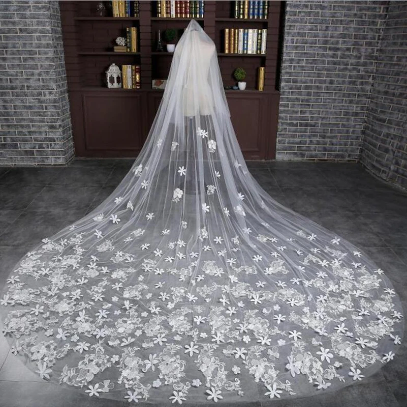 3M New 2026 Wedding Veils Lace Crystal Appliques Long Wedding Accessories Royal Bridal Headwear Velos De Novia
3M New 2026 Wedding Veils Lace Crystal Appliques Long Wedding Accessories Royal Bridal Headwear Velos De Novia