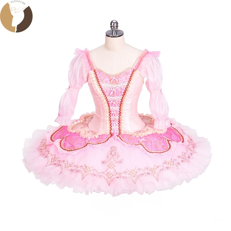 FLTOTURE Ballet Variations Tutu Skirt Mid Sleeve Ballet Nutcracker Costumes 12 Layers Pink Pancake Skirt Sugar Plum Fairy Wear
FLTOTURE Ballet Variations Tutu Skirt Mid Sleeve Ballet Nutcracker Costumes 12 Layers Pink Pancake Skirt Sugar Plum Fairy Wear