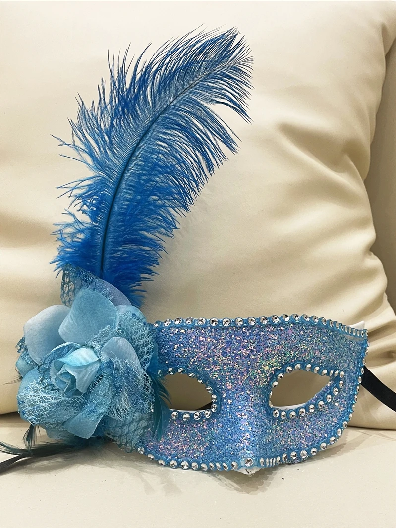 Half Face Feather Eye Mask for Adult, Lace Princess Fairy Mask, Halloween Masquerade Mask
Half Face Feather Eye Mask for Adult, Lace Princess Fairy Mask, Halloween Masquerade Mask