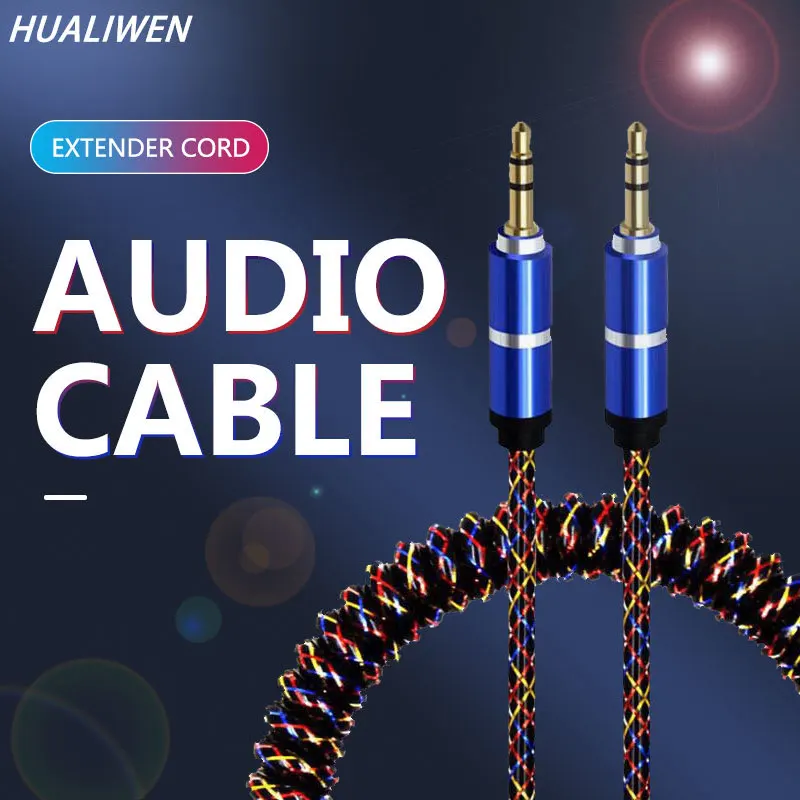 New Cable Jack 3.5mm Braided Audio Cable Nylon Aux Recording Cable Car Audio Cable Multi-Spec Gold-Plated Aux Plug
New Cable Jack 3.5mm Braided Audio Cable Nylon Aux Recording Cable Car Audio Cable Multi-Spec Gold-Plated Aux Plug