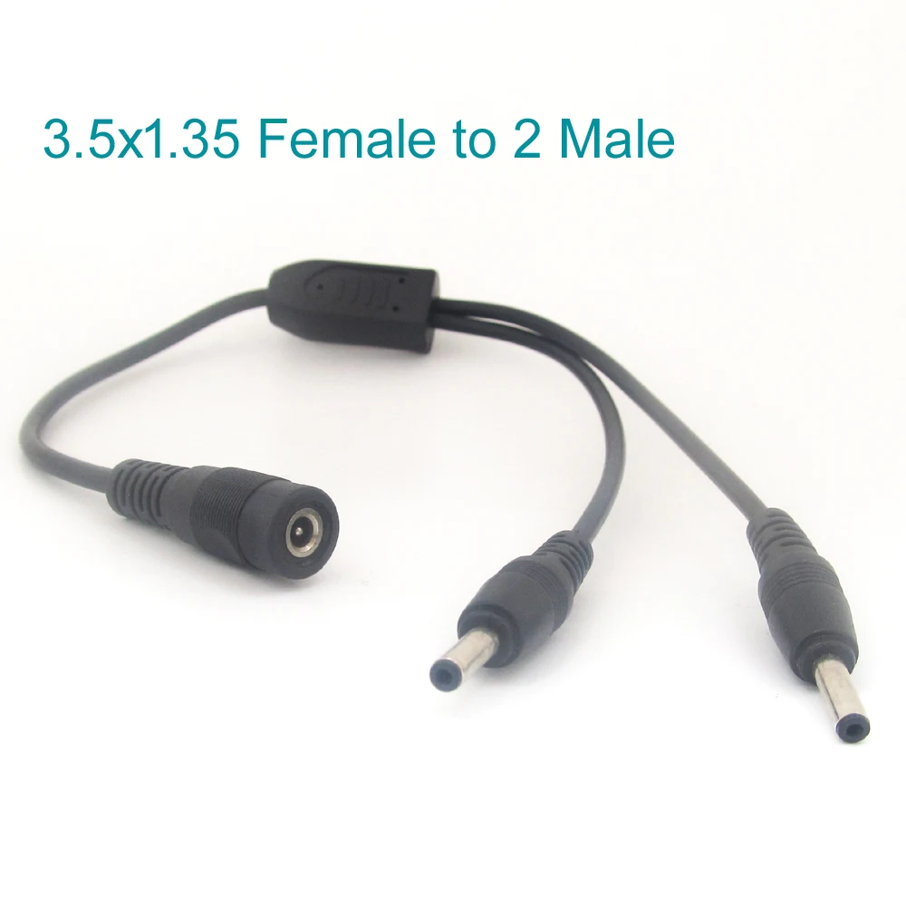 1pc 30cm / 1ft DC Power Splitter Cable DC 3.5x1.35mm Female to 2pcs Male Cord Cable
1pc 30cm / 1ft DC Power Splitter Cable DC 3.5x1.35mm Female to 2pcs Male Cord Cable