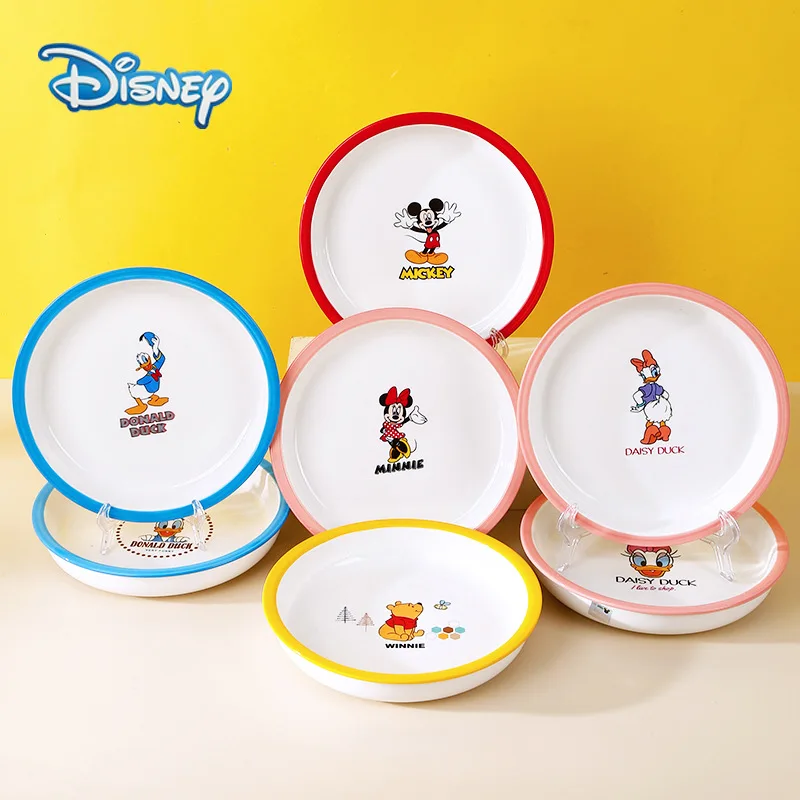 Детские тарелки Disney, милые Мультяшные тарелки Минни, Микки Маус, Дональд, Дак, маргаритки, Детская керамическая посуда, стандартная тарелка для салата
Детские тарелки Disney, милые Мультяшные тарелки Минни, Микки Маус, Дональд, Дак, маргаритки, Детская керамическая посуда, стандартная тарелка для салата