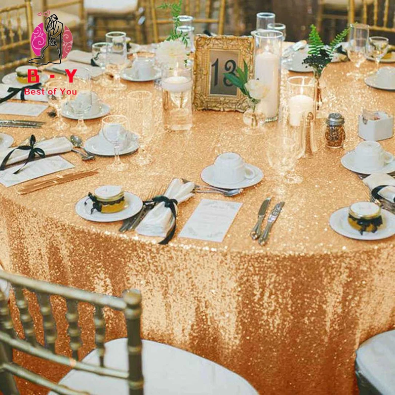 B·Y 50inch-125cm Round Sequin Tablecloth Rose Gold Sequin Table Cover for Christmas Party Wedding Decor
B·Y 50inch-125cm Round Sequin Tablecloth Rose Gold Sequin Table Cover for Christmas Party Wedding Decor