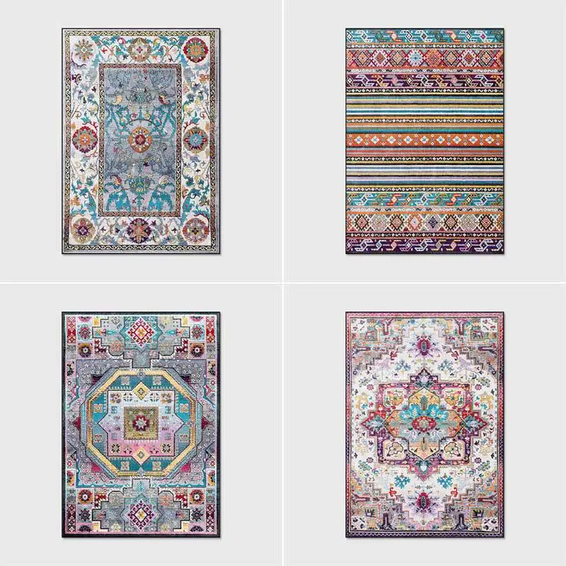 New Retro Bohemian Style Rug Colorful Persian Geometric Ethnic Carpets forr Living Room Bedroom Area Rugs Home Kitchen Floor Mat 
New Retro Bohemian Style Rug Colorful Persian Geometric Ethnic Carpets forr Living Room Bedroom Area Rugs Home Kitchen Floor Mat