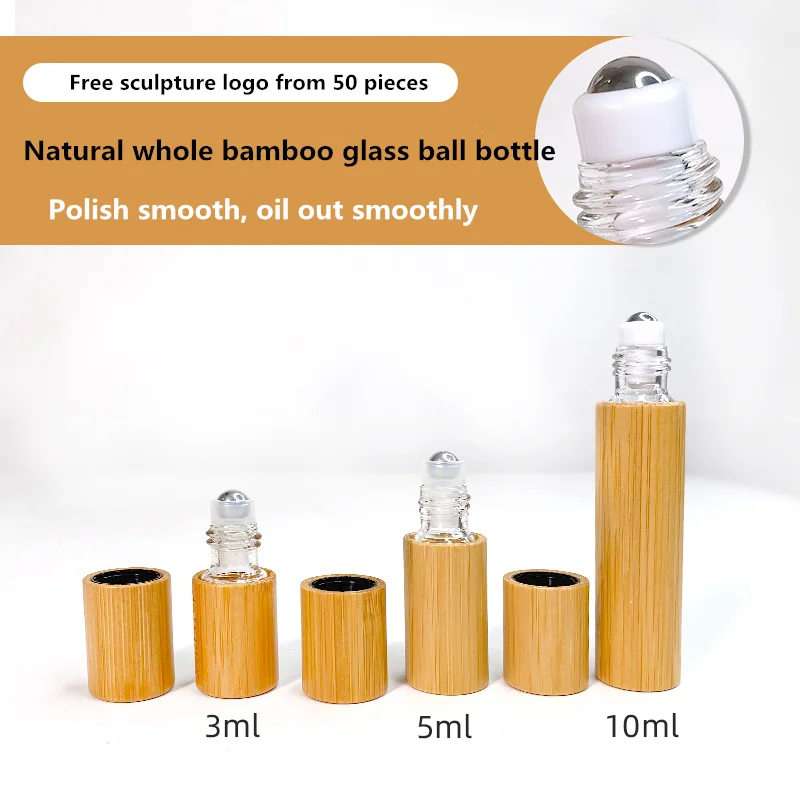 3ml/5ml/10ml Roller on Bottle Natural whole bamboo glass ball bottle Essential oil Refillable Bottle Walking bead bottle
3ml/5ml/10ml Roller on Bottle Natural whole bamboo glass ball bottle Essential oil Refillable Bottle Walking bead bottle