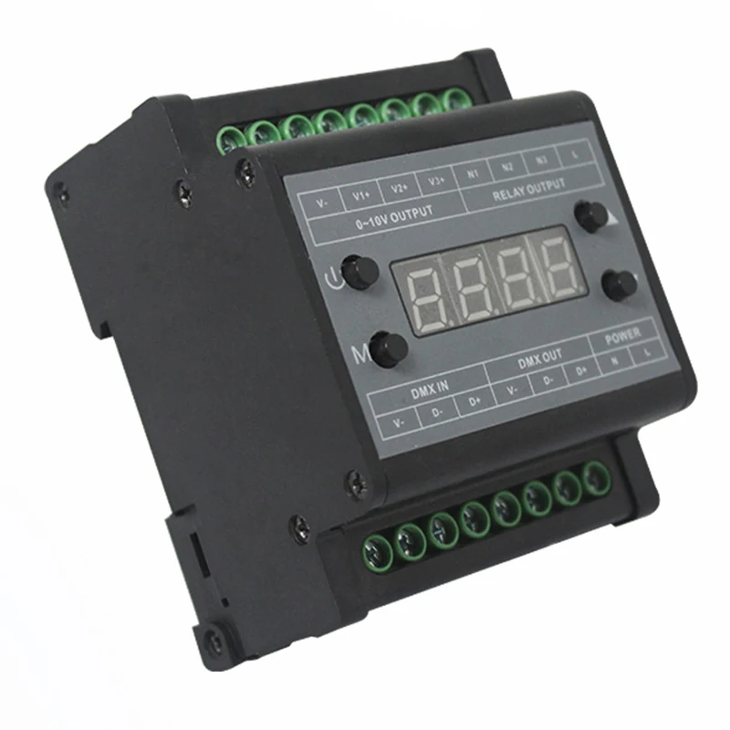 LED DMX High Voltage 0-10V Signal Dimmer 3 Channel LED Controller Manual DMX512 Online Dimmer
LED DMX High Voltage 0-10V Signal Dimmer 3 Channel LED Controller Manual DMX512 Online Dimmer