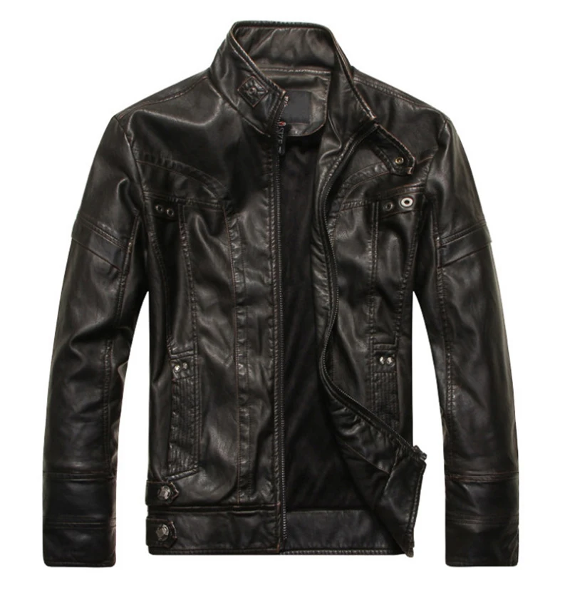 New Brand Leather Jacket Men Europe and America Fashion Motorcycle Leather Jacket Slim Fit Male Outwear Casual Biker Jacket 5XL
New Brand Leather Jacket Men Europe and America Fashion Motorcycle Leather Jacket Slim Fit Male Outwear Casual Biker Jacket 5XL