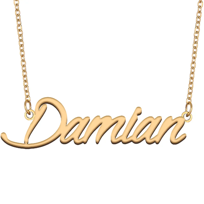 Necklace with Name Damian for His Her Family Member Best Friend Birthday Gifts on Christmas Mother Day Valentine's Day
Necklace with Name Damian for His Her Family Member Best Friend Birthday Gifts on Christmas Mother Day Valentine's Day