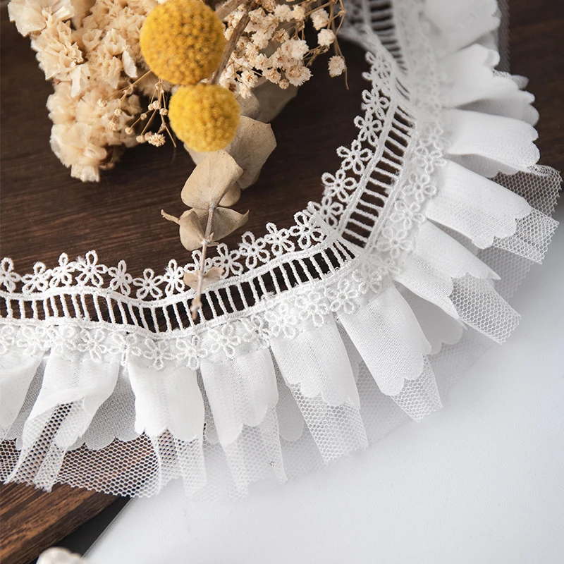 Lace Ribbon Trim For Dress Wedding Supplies 8cm Wide Handicraft Curtains Sewing Accessories Home Deocr Pleated Clothing Fabric
Lace Ribbon Trim For Dress Wedding Supplies 8cm Wide Handicraft Curtains Sewing Accessories Home Deocr Pleated Clothing Fabric
