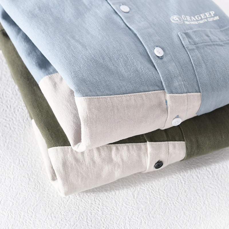 Новая брендовая повседневная хлопковая рубашка с длинными рукавами в итальянском стиле, мужские модные лоскутные рубашки для мужчин, топ, сорочка camisa
Новая брендовая повседневная хлопковая рубашка с длинными рукавами в итальянском стиле, мужские модные лоскутные рубашки для мужчин, топ, сорочка camisa