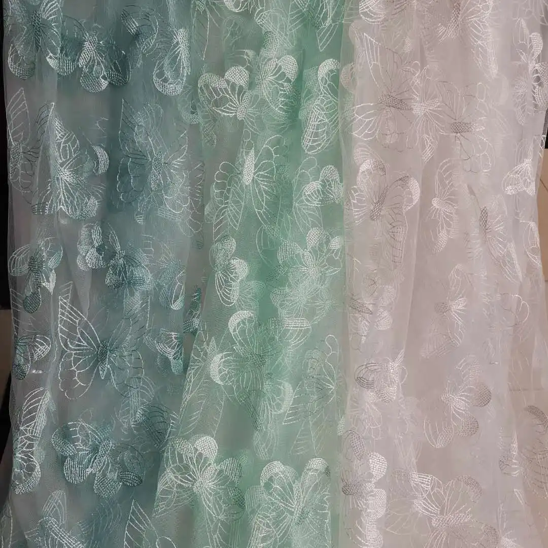 High Quality Mesh Size Butterfly Bright Silk Embroidery Lace Fabric DIY Clothing Accessories
High Quality Mesh Size Butterfly Bright Silk Embroidery Lace Fabric DIY Clothing Accessories