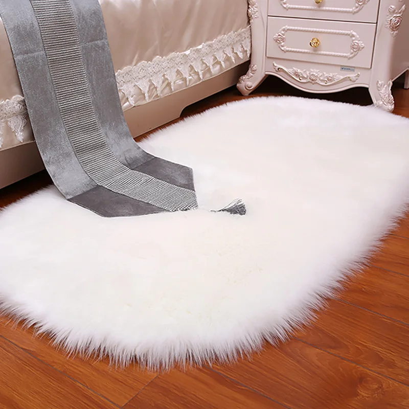 Soft Faux Fur Area Rug Carpets Living Room Long Plush Oval Carpet Artificial Wool Sheepskin Shaggy Rugs Floor Mat For Bedroom
Soft Faux Fur Area Rug Carpets Living Room Long Plush Oval Carpet Artificial Wool Sheepskin Shaggy Rugs Floor Mat For Bedroom