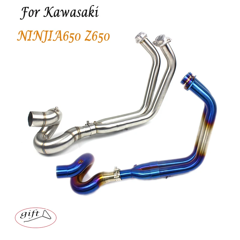 Racing Motorcycle Exhaust Slip-On System Front Link Pipe For Kawasaki Ninja 650 Z650 2016 2017 2018 2019 Escape Modified Muffler
Racing Motorcycle Exhaust Slip-On System Front Link Pipe For Kawasaki Ninja 650 Z650 2016 2017 2018 2019 Escape Modified Muffler