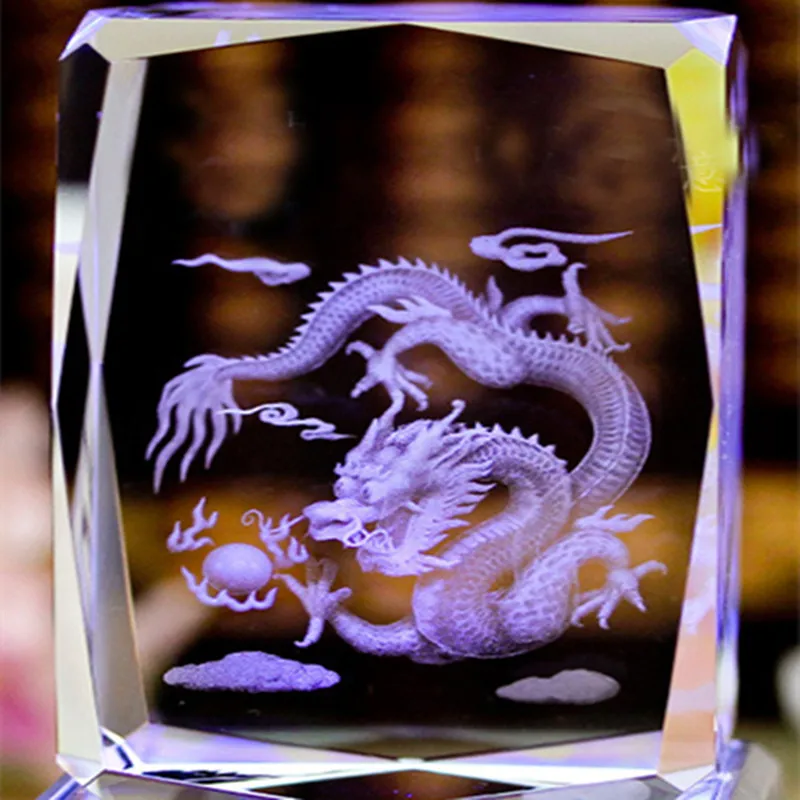 5*5*8cm Customized 3D laser Dragon Crystal Glass Paperweight With Gift Box For Kids Birthday Nice Gift, home Decoration
5*5*8cm Customized 3D laser Dragon Crystal Glass Paperweight With Gift Box For Kids Birthday Nice Gift, home Decoration