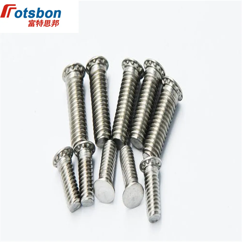 FHS-832-6 Round Head Studs Self-clinching Blind Rivet Protruding Stud Clinch Screw Platen Screws Sheet Metal Vis PCB
FHS-832-6 Round Head Studs Self-clinching Blind Rivet Protruding Stud Clinch Screw Platen Screws Sheet Metal Vis PCB