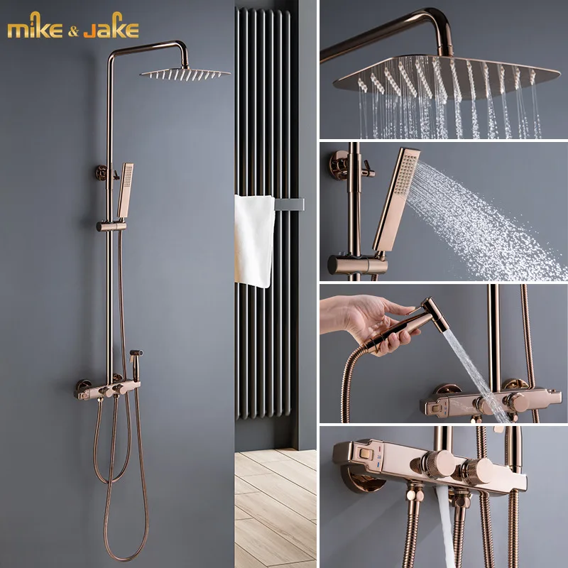Rose shower set thermostatic bathroom wall shower mixer luxury bathroom rose red wall shower mixer bathtub hot & cold tap
Rose shower set thermostatic bathroom wall shower mixer luxury bathroom rose red wall shower mixer bathtub hot & cold tap