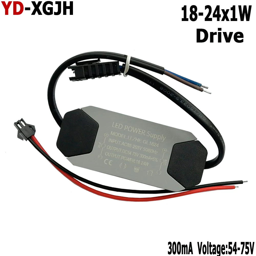 3W 5W 8W 12W 18W 24W AC85-265V 300mA LED Power Driver DC12V 24V 75V Adapter for LED Bulb Panel Lights Lighting Transformer
3W 5W 8W 12W 18W 24W AC85-265V 300mA LED Power Driver DC12V 24V 75V Adapter for LED Bulb Panel Lights Lighting Transformer
