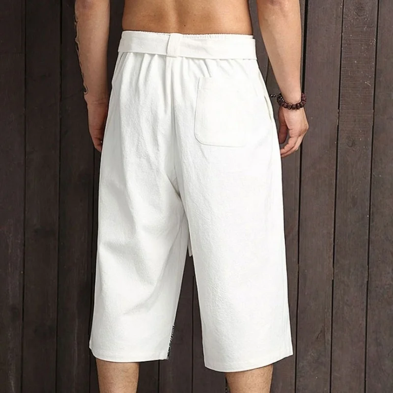 Sexy Fashion Men's Wide Leg Shorts Male Linen Mid-Calf Shorts Loose Fit Summer Casual Chinese Style Quality Cotton Linen Shorts
Sexy Fashion Men's Wide Leg Shorts Male Linen Mid-Calf Shorts Loose Fit Summer Casual Chinese Style Quality Cotton Linen Shorts