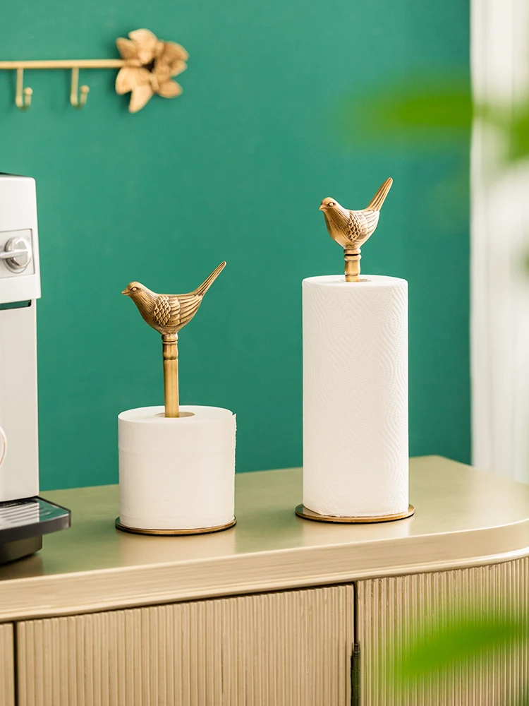 Brass Metal Golden Little Bird Paper Towel Holder Punch-free Vertical Blotting Paper Kitchen Towel Rack Home Storage Decoration
Brass Metal Golden Little Bird Paper Towel Holder Punch-free Vertical Blotting Paper Kitchen Towel Rack Home Storage Decoration