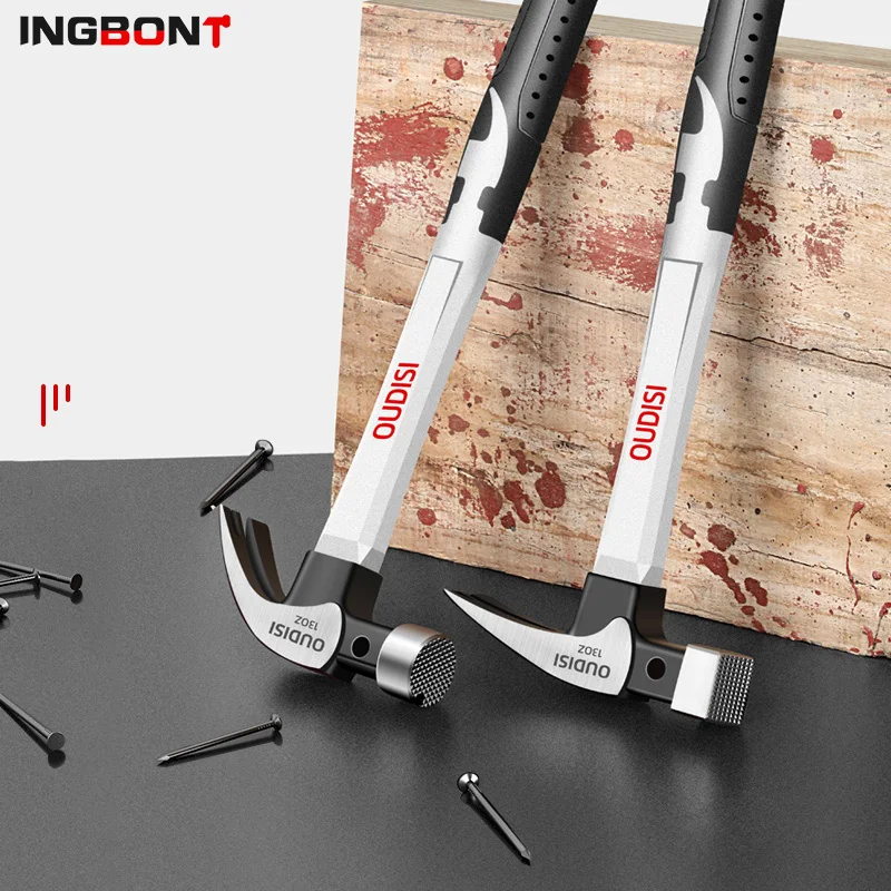 INGBONT Magnetic Claw Steel Hammer for Woodworking Automatic Nail Suction Hammer Multifunction Non-slip Shockproof Hand Tool
INGBONT Magnetic Claw Steel Hammer for Woodworking Automatic Nail Suction Hammer Multifunction Non-slip Shockproof Hand Tool