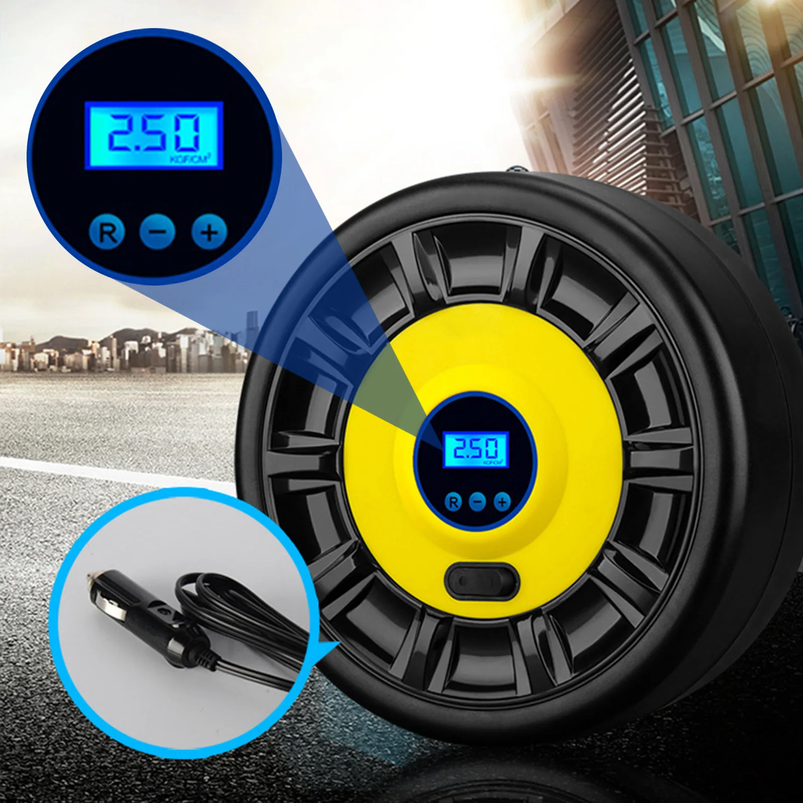Portable Automobile Air Compressor 12V Digital Tire Inflation Pump LED Lamp Tire Compression Pump Compressor for Auto Car Motor
Portable Automobile Air Compressor 12V Digital Tire Inflation Pump LED Lamp Tire Compression Pump Compressor for Auto Car Motor