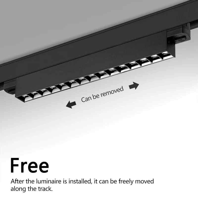 Aluminum LED Track Light Ceiling Grille Spotlight Linear Rail Lighting 18W 24W 32W 220V Indoor Spot Lights For Clothing Store
Aluminum LED Track Light Ceiling Grille Spotlight Linear Rail Lighting 18W 24W 32W 220V Indoor Spot Lights For Clothing Store