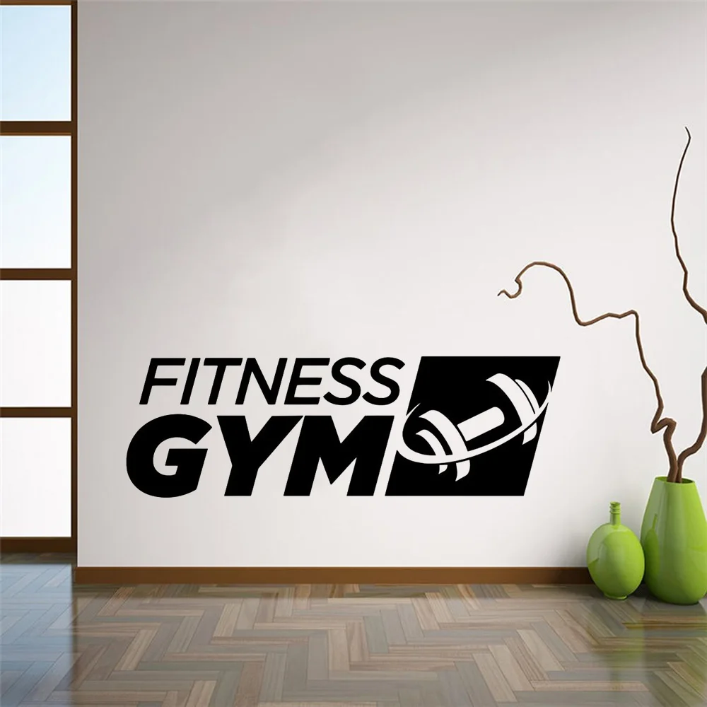 Fitness Gym Logo Wall Decal Sports Dumbbell Vinyl Interior Decoration Sticker Art Decor Mural Removable Wall Poster
Fitness Gym Logo Wall Decal Sports Dumbbell Vinyl Interior Decoration Sticker Art Decor Mural Removable Wall Poster