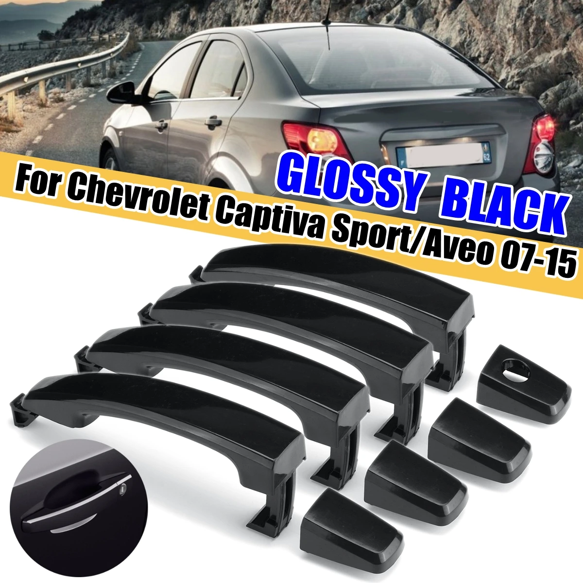 ABS Door Outer Handle Covers For Chevrolet Captiva Sport/Aveo/Saturn Vue 2007-2015 Glossy Black/Matte Black/Chrome #25972958
ABS Door Outer Handle Covers For Chevrolet Captiva Sport/Aveo/Saturn Vue 2007-2015 Glossy Black/Matte Black/Chrome #25972958