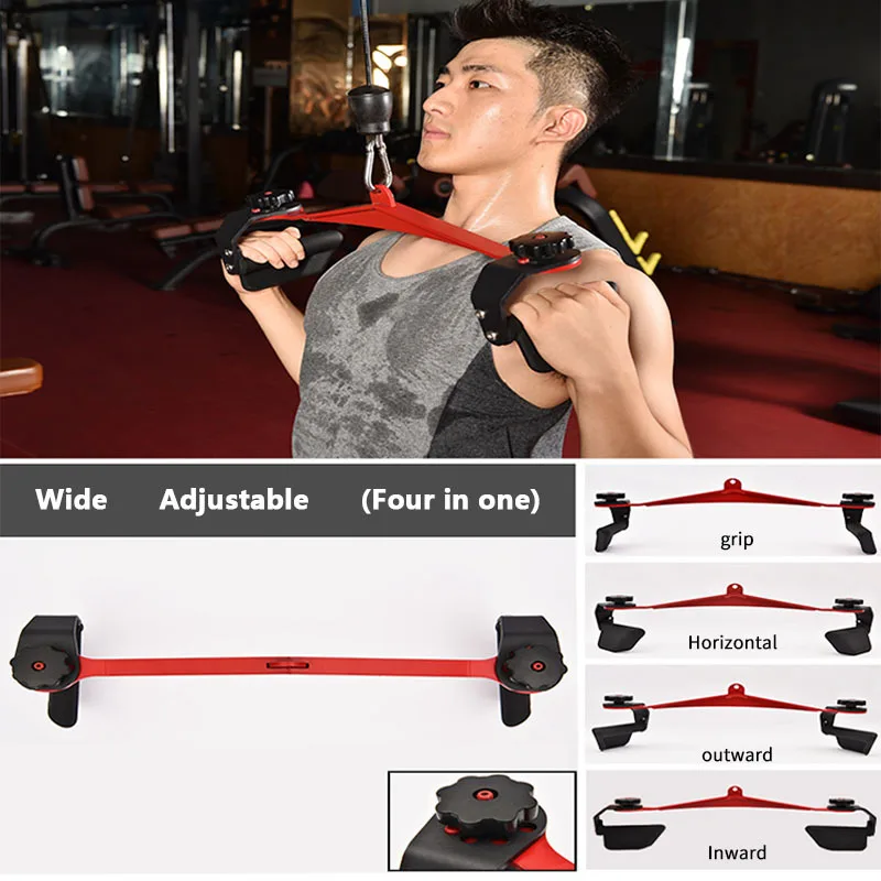 Pull Down Bar Pulley Cable Machine Attachments, Home Gym Fitness ,Rowing Biceps Triceps Workout Handle, Back Muscles Blaster
Pull Down Bar Pulley Cable Machine Attachments, Home Gym Fitness ,Rowing Biceps Triceps Workout Handle, Back Muscles Blaster