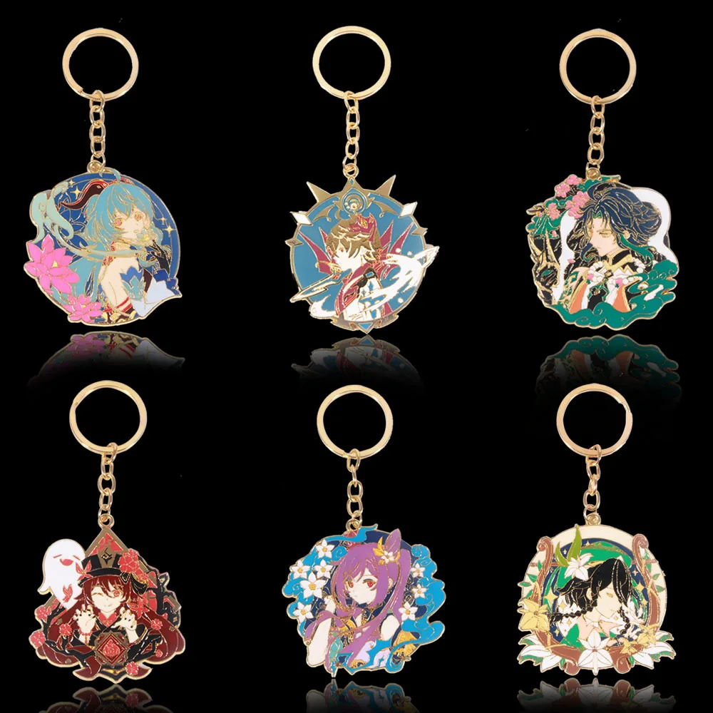 Game Keychain Hu Tao Venti Zhongli Keqing Tartaglia Figure Pendant Key Chain for Women Men Keyring Jewelry Gift
Game Keychain Hu Tao Venti Zhongli Keqing Tartaglia Figure Pendant Key Chain for Women Men Keyring Jewelry Gift
