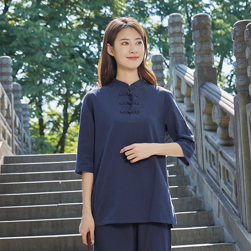 Women Kungfu Martial Arts Tai Chi Uniforms Linen Loose Chinese Traditional Sweathirt+pant Jogger Workout Casual Wushu Outfit Set
Women Kungfu Martial Arts Tai Chi Uniforms Linen Loose Chinese Traditional Sweathirt+pant Jogger Workout Casual Wushu Outfit Set