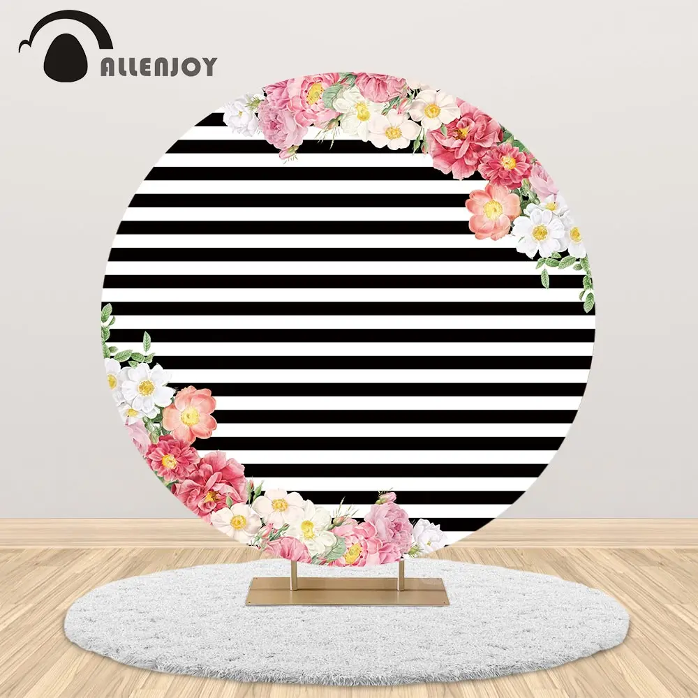 Allenjoy черно-белые полосы Круг круглая задняя крышка цветы ребенок душ день рождения свадьба фон обои украшение
Allenjoy черно-белые полосы Круг круглая задняя крышка цветы ребенок душ день рождения свадьба фон обои украшение