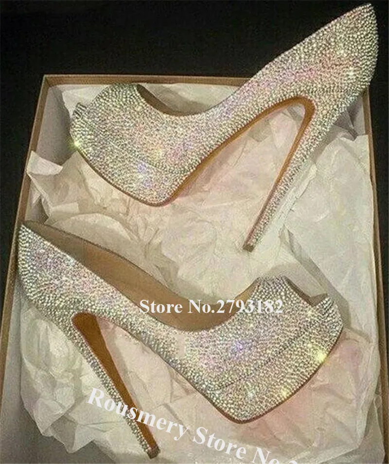 Bling Bling Designer Peep Toe Rhinestone High Platform Pumps Silver Crystal Slip-on High Heels Wedding Shoes
Bling Bling Designer Peep Toe Rhinestone High Platform Pumps Silver Crystal Slip-on High Heels Wedding Shoes