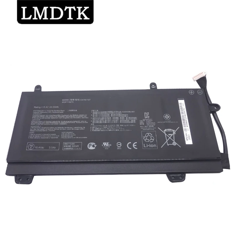 LMDTK New C41N1727 Laptop Battery For ASUS ROG Zephyrus GM501 GM501GM GM501GS GU501 GU501GM 15.4V 55WH
LMDTK New C41N1727 Laptop Battery For ASUS ROG Zephyrus GM501 GM501GM GM501GS GU501 GU501GM 15.4V 55WH