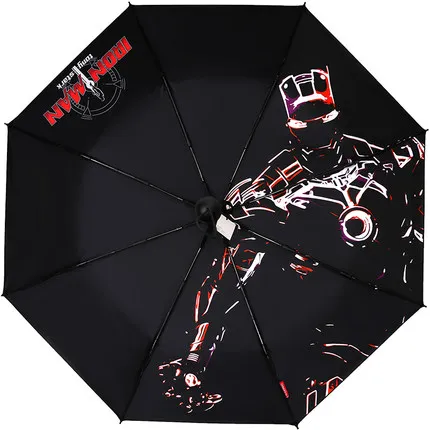 Fashion Three-folding Men Umbrella Black Ironman Umbrella Rain Parasols UV Protection Waterproof Portable Travel Umbrella
Fashion Three-folding Men Umbrella Black Ironman Umbrella Rain Parasols UV Protection Waterproof Portable Travel Umbrella