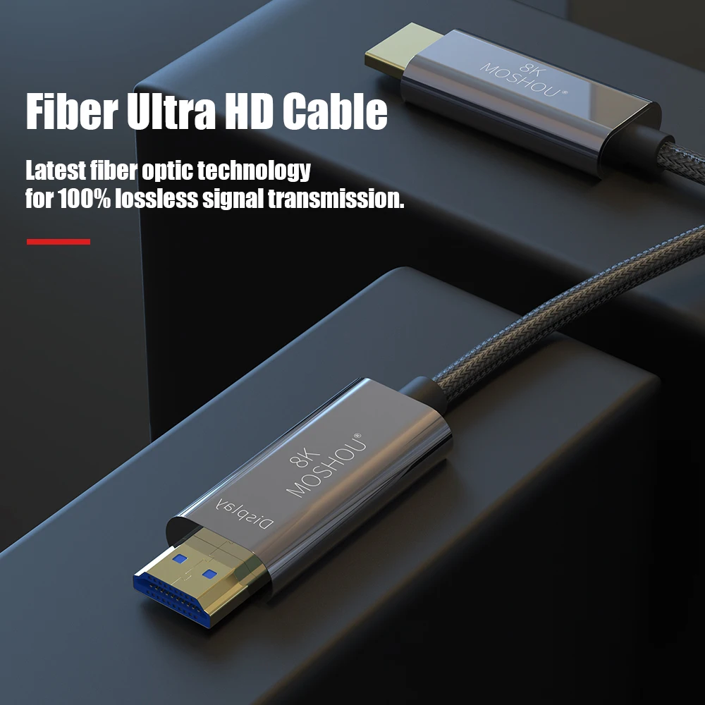 8K Fiber Ultra HD Cable HDMI-compatibl 2.1 Cable 8K@60Hz Optical Fiber HIFI Audio Cable Ultra-HD Video Line 48Gbs Cord HDR 4:4:4
8K Fiber Ultra HD Cable HDMI-compatibl 2.1 Cable 8K@60Hz Optical Fiber HIFI Audio Cable Ultra-HD Video Line 48Gbs Cord HDR 4:4:4