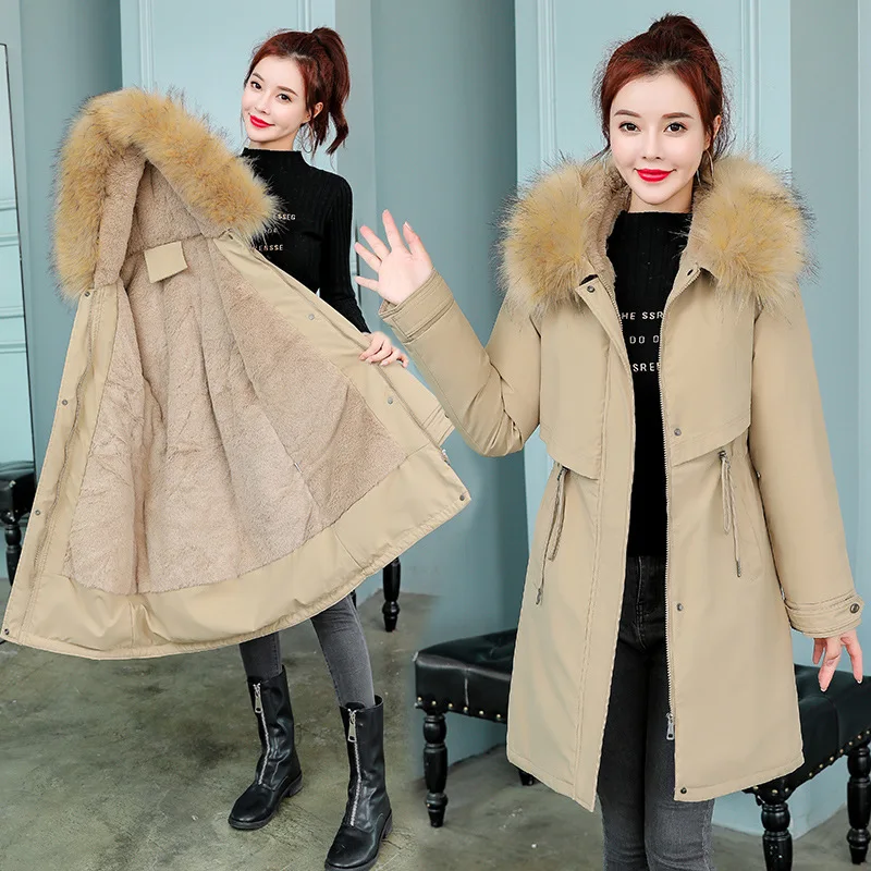 Pop Winter Jacket Parker Women Plus Velvet Warm Mid-Length Hooded Down Cotton Coat Female Overcoat Casual Ladies Parkas Outwear
Pop Winter Jacket Parker Women Plus Velvet Warm Mid-Length Hooded Down Cotton Coat Female Overcoat Casual Ladies Parkas Outwear