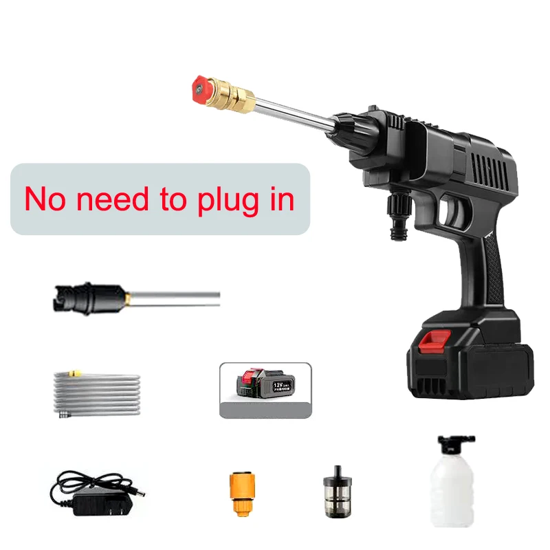 Car Washer High Pressure Wireless Car Wash Water Gun Portable High Pressure Washer Foam for Makita 21V Battery
Car Washer High Pressure Wireless Car Wash Water Gun Portable High Pressure Washer Foam for Makita 21V Battery