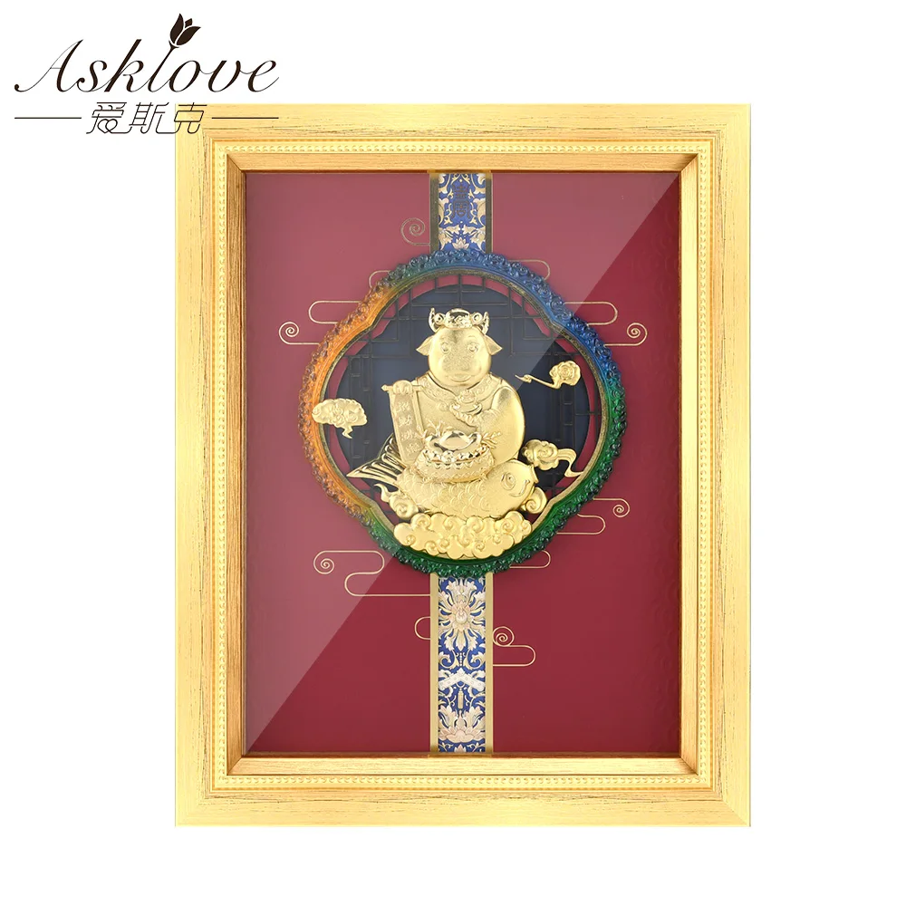 Money OX Pictures Gold Foil Crafts Modern Fu bull Lucky Fortune Cattle Wall Picture For Living room Art Painting Home decoration
Money OX Pictures Gold Foil Crafts Modern Fu bull Lucky Fortune Cattle Wall Picture For Living room Art Painting Home decoration