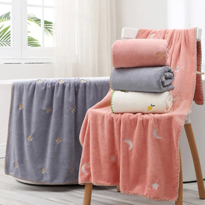 Drop Shipping Home Textile Towel Adult Absorbent Bath Towel Women Embroidered Microfiber Towel Set 2PCS
Drop Shipping Home Textile Towel Adult Absorbent Bath Towel Women Embroidered Microfiber Towel Set 2PCS