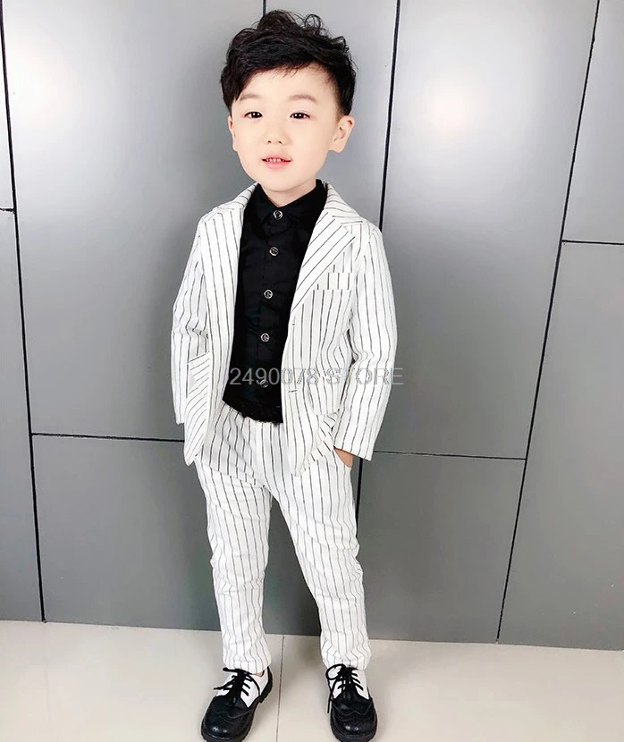 Kids Formal Jacket Pants 2Pcs Clothing Set Flower Boys Wedding Tuxedo Suit Children Dance Party Performance Dress Host Costume
Kids Formal Jacket Pants 2Pcs Clothing Set Flower Boys Wedding Tuxedo Suit Children Dance Party Performance Dress Host Costume