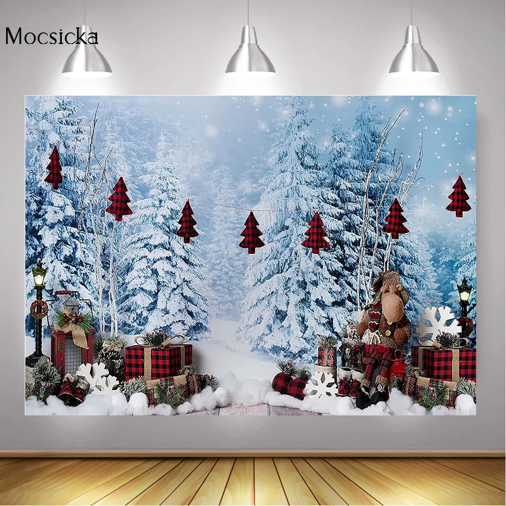 Winter Snow Forest Backdrop Christmas Newborn Children Birthday Art Background Photography Snowflake Gifts Plush Toys Photocall
Winter Snow Forest Backdrop Christmas Newborn Children Birthday Art Background Photography Snowflake Gifts Plush Toys Photocall