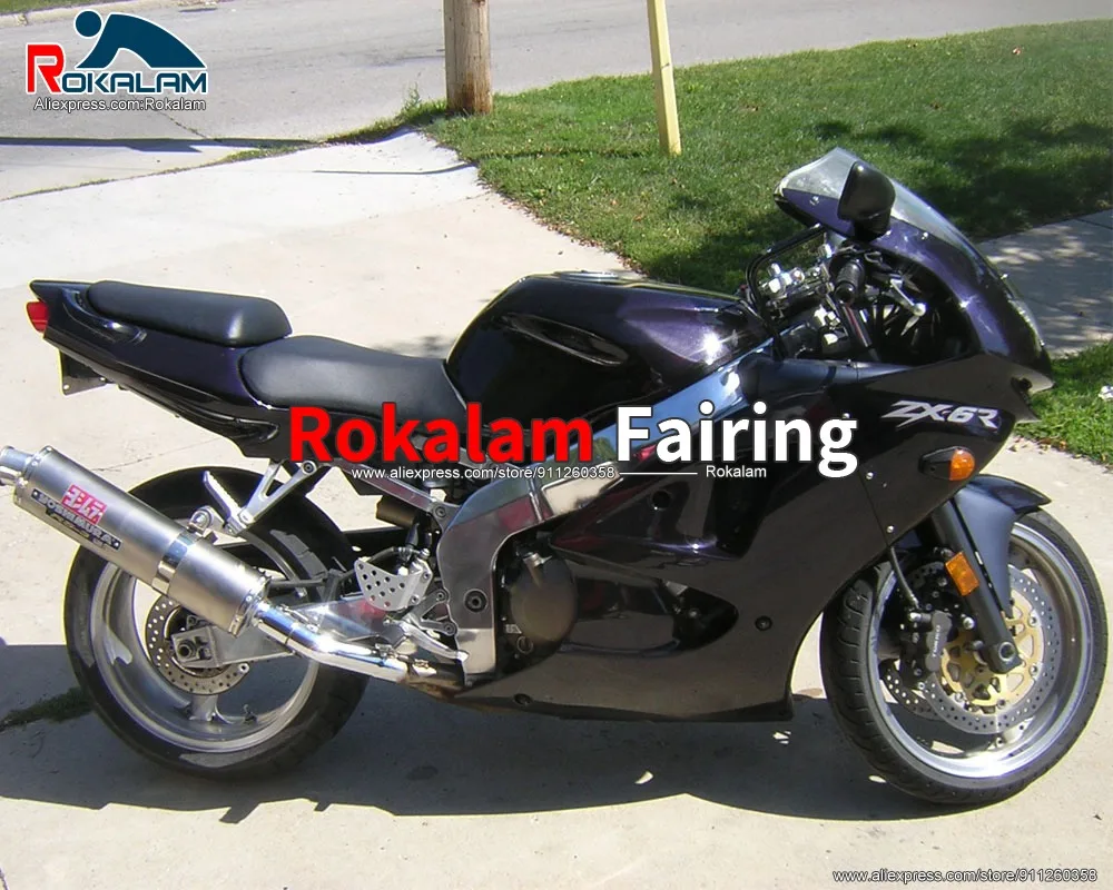 Bodyworks For Kawasaki ZX6R 1998 1999 ZX-6R 98 99 Ninja Full Black Motorcycle ABS Fairing Kits
Bodyworks For Kawasaki ZX6R 1998 1999 ZX-6R 98 99 Ninja Full Black Motorcycle ABS Fairing Kits