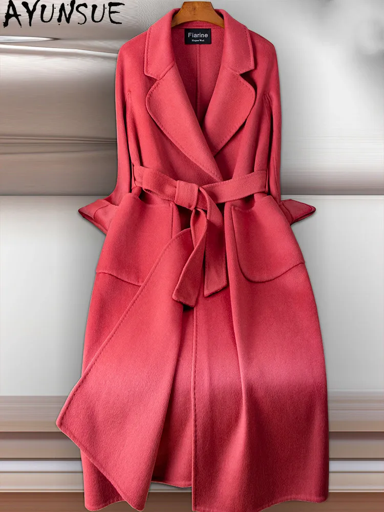 AYUNSUE Wool Coat Women Double-sided Female Jacket Korean Style Coats and Jackets 10% Cashmere Autumn Winter 2021 Abrigo Mujer 1
AYUNSUE Wool Coat Women Double-sided Female Jacket Korean Style Coats and Jackets 10% Cashmere Autumn Winter 2021 Abrigo Mujer 1