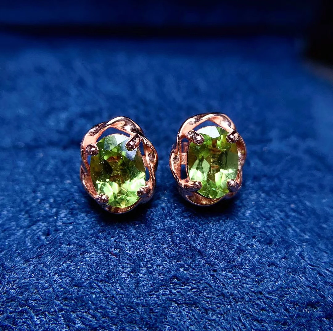 Hotsale Silver Peridot Stud Earrings for Daily Wear 5mm*7mm VVS Grade Peridot Earrings 925 Silver Peridot Jewelry
Hotsale Silver Peridot Stud Earrings for Daily Wear 5mm*7mm VVS Grade Peridot Earrings 925 Silver Peridot Jewelry